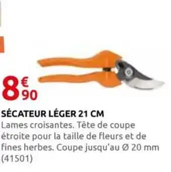 Sécateur léger 21 cm