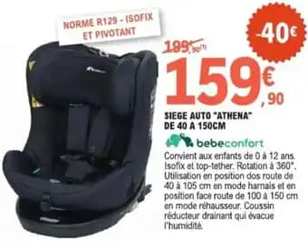 Siege auto athena 40 - 150 cm