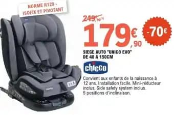 Siege auto unico evo 150 cm