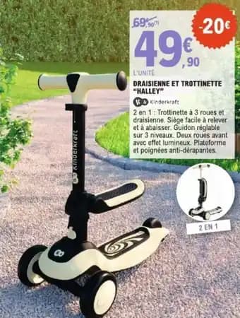 Draisienne et trottinette halley