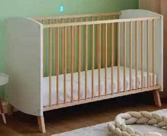 Lit bois scandinave 60 x 120 cm