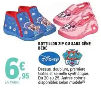 Bottillon zip ou sans gêne bébé