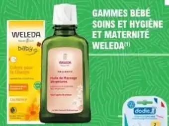Gammes bébé soins et hygiène et maternité weleda