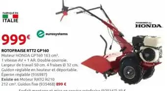 Rotofraise rtt2 gp160