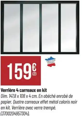 Promotion Exclusives de 1
Verriere en kit : Découvrez l'Offre incontournable