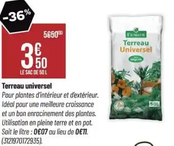 Terreau universel 50 l