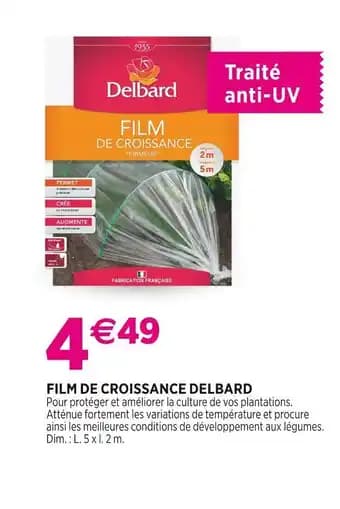 Delbard Film de croissance