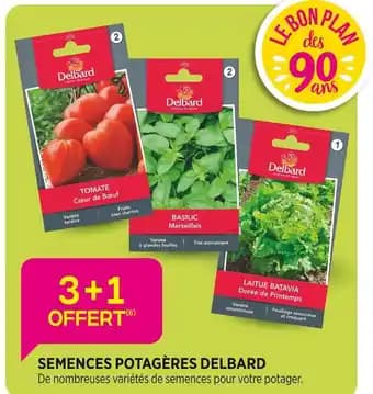 Promotion Exclusives de 3
Semences potagères : Découvrez l'Offre incontournable