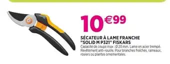 FISKARS Sécateur à lame franche solid m p321