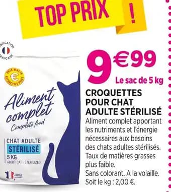 Promotion Exclusives de 6
Pour chat adulte : Découvrez l'Offre incontournable