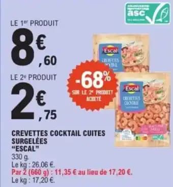 Promotion Exclusives de 2
Crevettes cocktail : Découvrez l'Offre incontournable