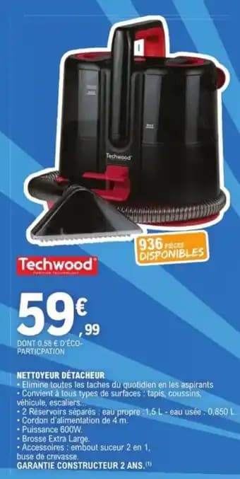 Promotion Exclusives de 1
Techwood : Découvrez l'Offre incontournable