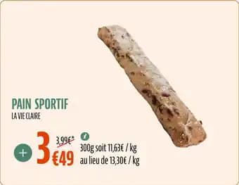 Pain sportif la vie claire 300 g