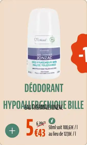 Promotion Exclusives de 3
Déodorant bille : Découvrez l'Offre incontournable