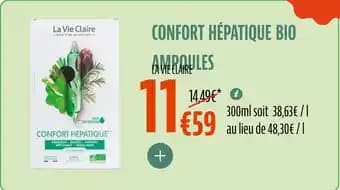 Confort hépatique bio ampoules 300 ml