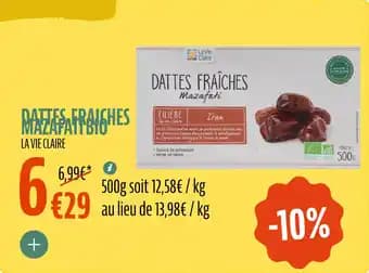 Promotion Exclusives de 56
Dattes : Découvrez l'Offre incontournable