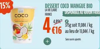 Promotion Exclusives de 46
Dessert : Découvrez l'Offre incontournable