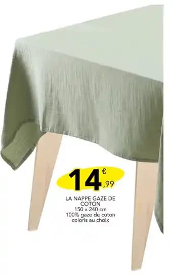 Promotion Exclusives de 2
Nappe : Découvrez l'Offre incontournable