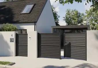 Portail aluminium battant celtis