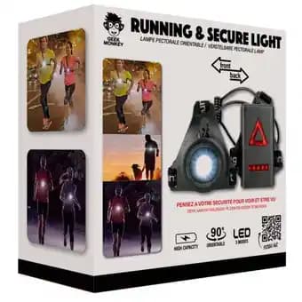 GEEK MONKEY Lampe pectorale running