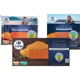 CARREFOUR EXTRA SUR TOUS LES SAUMONS FUMÉS DE NORVÈGE