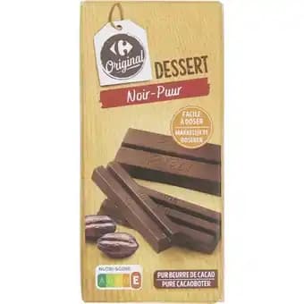 CARREFOUR ORIGINAL Tablette de chocolat dessert