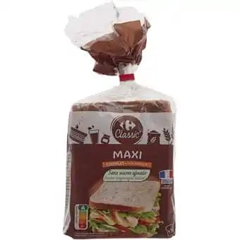 CARREFOUR CLASSIC' Pain de mie sans sucres ajoutés