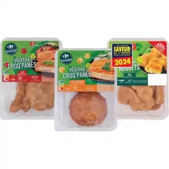 CARREFOUR VÉGÉTAL SENSATION SUR TOUS LES PANÉS ET STEAKS