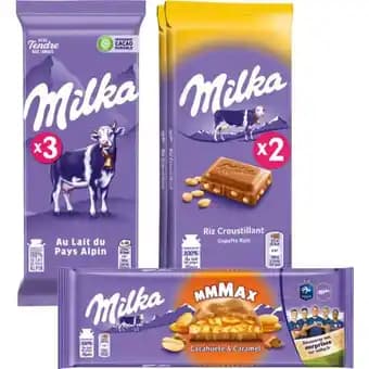 MILKA SUR TOUTES LES TABLETTES DE CHOCOLAT