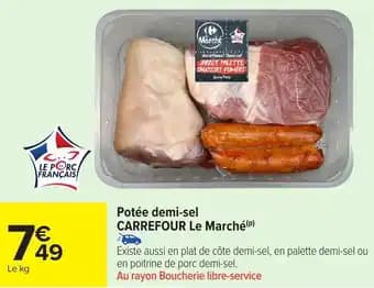 Potée demi-sel carrefour le marché