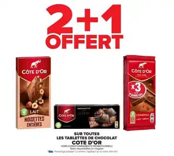 Sur toutes les tablettes de chocolat cote d'or