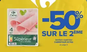 Jambon supérieur carrefour extra