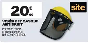 Visière et casque antibruit