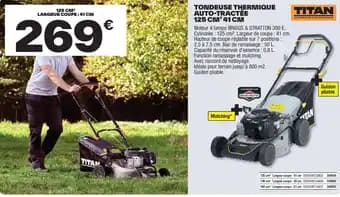 TITAN Tondeuse thermique auto-tractée