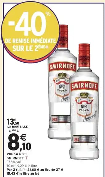 Promotion Exclusives de 19
Vodka : Découvrez l'Offre incontournable
