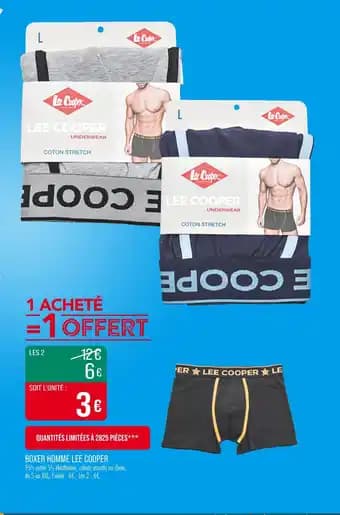 Promotion Exclusives de 3
Boxer homme : Découvrez l'Offre incontournable