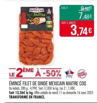 Promotion Exclusives de 5
Filet de dinde : Découvrez l'Offre incontournable