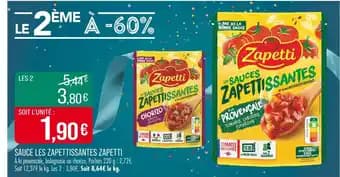 Promotion Exclusives de 1
Zapetti : Découvrez l'Offre incontournable