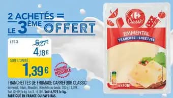 Carrefour Classic Tranchettes de fromage