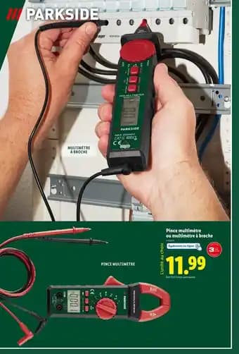 PARKSIDE Pince multimètre ou multimètre à broche