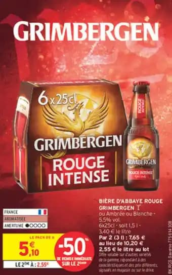 Promotion Exclusives de 21
Grimbergen : Découvrez l'Offre incontournable