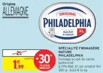 Promotion Exclusives de 6
Philadelphia : Découvrez l'Offre incontournable