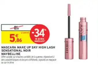 Promotion Exclusives de 2
Mascara maybelline : Découvrez l'Offre incontournable