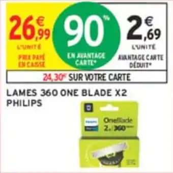 Lames 360 one blade x2 philips