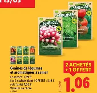 Promotion Exclusives de 16
Semences : Découvrez l'Offre incontournable