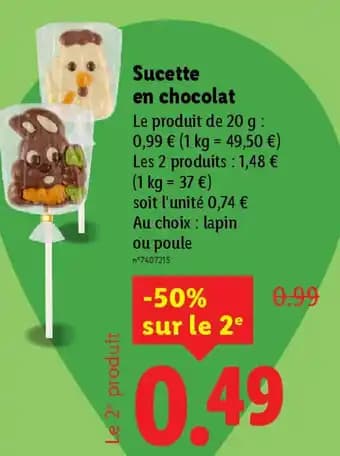 Promotion Exclusives de 1
Sucette : Découvrez l'Offre incontournable