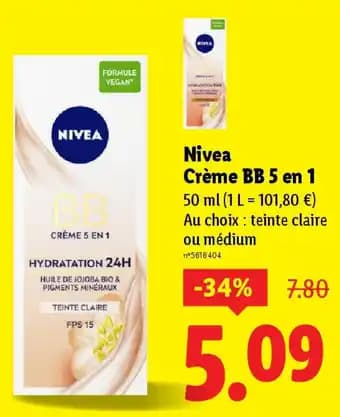 Nivea Crème BB 5 en 1 50 ml