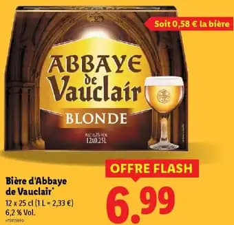 Bière d'Abbaye de Vauclair 25 cl