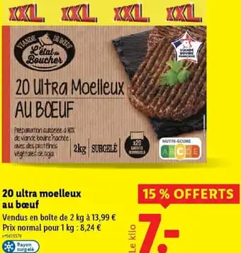 20 ultra moelleux au bœuf 2 kg