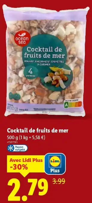 Cocktail de fruits de mer 500 g